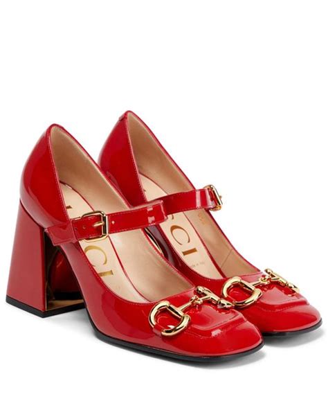 gucci mary jane red|Gucci mary jane pumps.